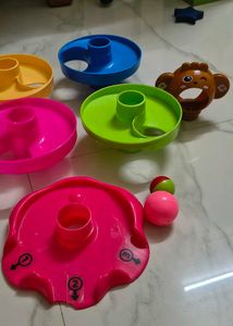 5 Layer Ball Ramp toy set Monkey Kid