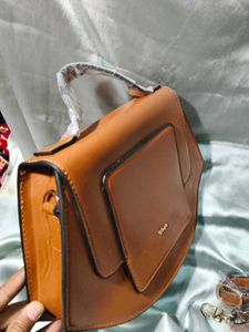 Stylish Brown Top Handle Bag