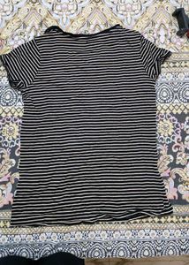 Striped V-Neck T-Shirt