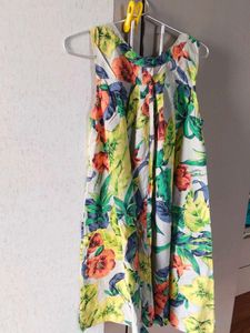Floral Print Flared Dress