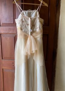 creamy yellow Barbie gown