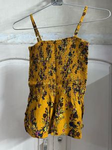 Smocked Floral Tank Top