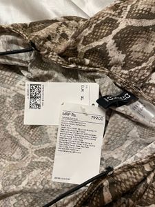 Snake Print Mini Slip Dress