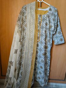Elegant Printed Kurta Set with Dupatta
