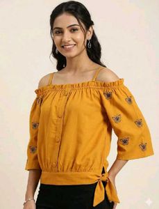 Off-Shoulder Butterfly Top