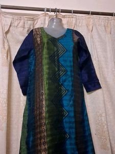 Stylish Blue &amp; Green Kurta