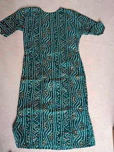 Elegant Green Printed Kurta
