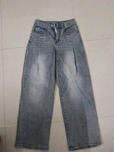 Wide Leg Denim Jeans