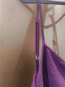 Purple Ruched Spaghetti Strap Dress