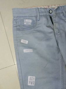 Boys Light Wash Patchwork Jeans
