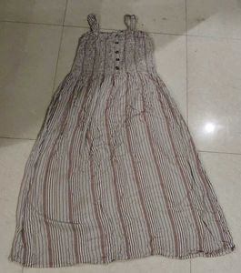 Striped Smocked Maxi Dress