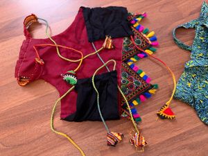 Vibrant Embroidered pants and Choli Set