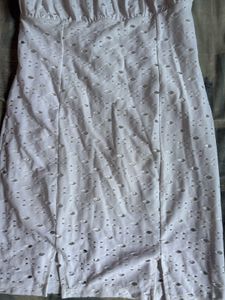 Chic White Eyelet Mini Dress🎀(not wore once)