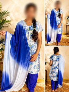 Beautiful Floral Kurta Set with Dupatta