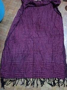 Purple Patterned Scarf