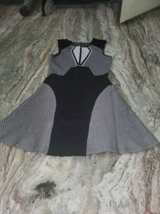 Unique Color Block Mini Dress