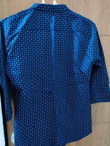 Stylish Blue Printed Shirt