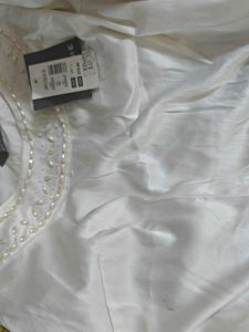New Elegant white embellished Beaded Top