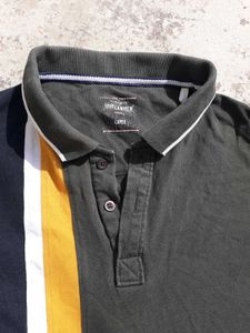 Men's Striped Polo Shirt