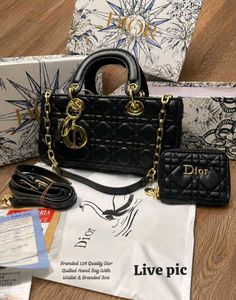 DIOR 12A QUALITY BEAUTIFUL CLASSY QUILTED HAND BAG