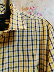 🇳🇿💫🎀Men's Yellow Plaid Casual Shirt