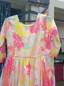 Vibrant Floral Kurta Set
