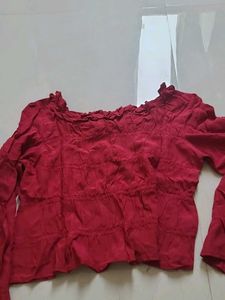 Chic Rose Off-Shoulder Crop Top