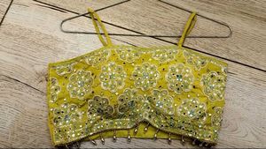 Elegant Yellow Two-Piece Set