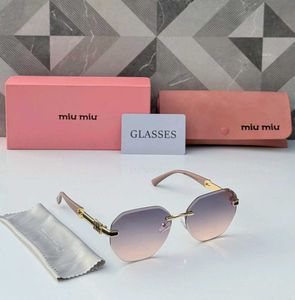 Miu Mi Rimless Gradient Sunglasse