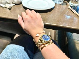 Elegant Gold Watch & Bracelet Set