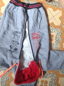 Grey Cartoon Print Joggers