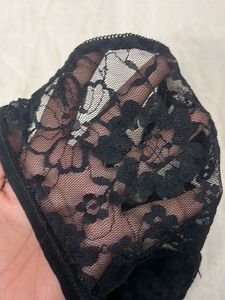 black net bikini brief