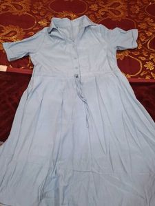 Blue soft dress
