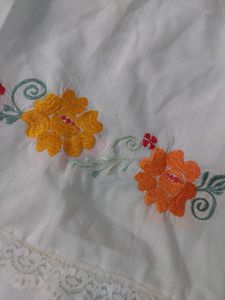 Embroidered White Ethnic Gown