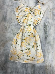 floral mini A line bodycon dress