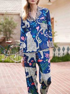 Silky Leopard Print Pajama tops🐆🌺✨️