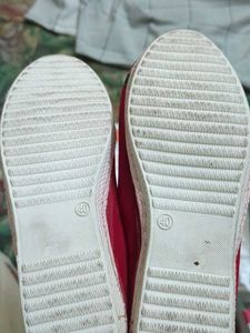 Red 'Heat Wave' Ballet Flats