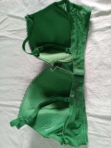 Green designer bra