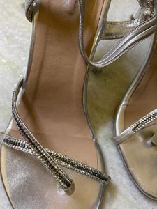 Silver Stone Heels