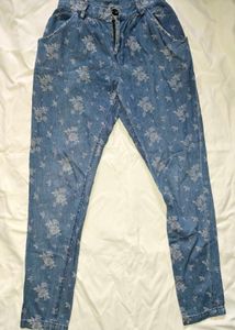 embroidered jeans