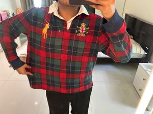 Ralph Lauren Rare vintage Plaid Rugby Shirt
