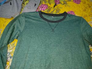 Green Long Sleeve T-Shirt winter men or women