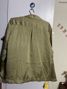 Satin Feel Collared Shirt
