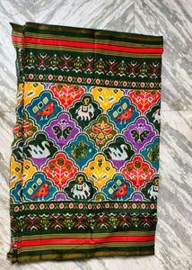 Vibrant Ikat patola  Saree