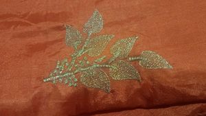 Elegant Orange Saree