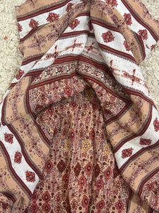 Pretty Print Long Summer Skirt