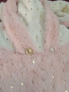 Cute Peach and white frock