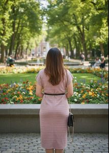 Striped Midi Bodycon Dress