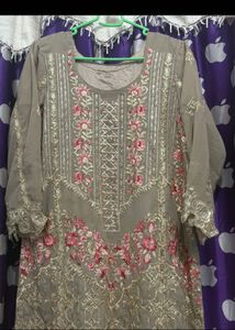 Embroidered Kurta Set with Dupatta
