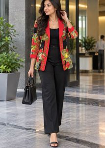Floral blazer for all seasons